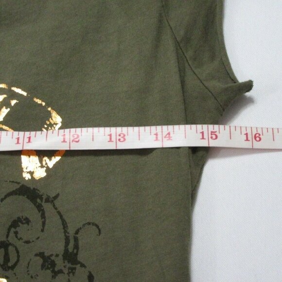 Maurices Green Shirt Gold Print - Picture 7 of 7